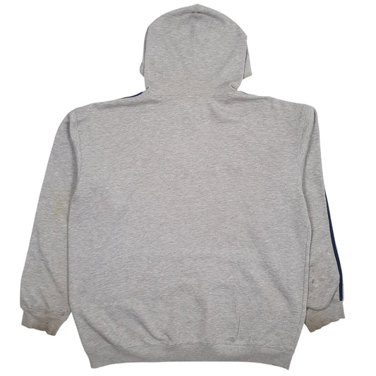 Mens Grey Adidas Spellout Hoodie Jumper
