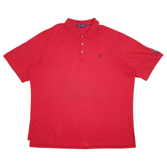 Mens Red Ralph Lauren Polo Golf Short Sleeve Polo Shirt