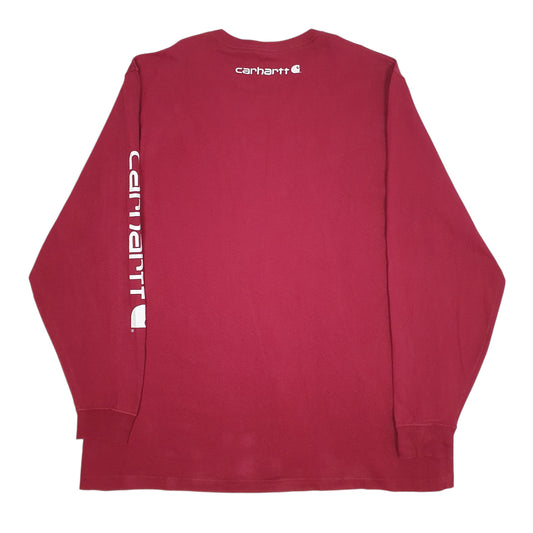 Mens Burgundy Carhartt T Shirt