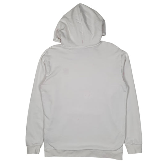 Mens White Adidas Hoodie Jumper