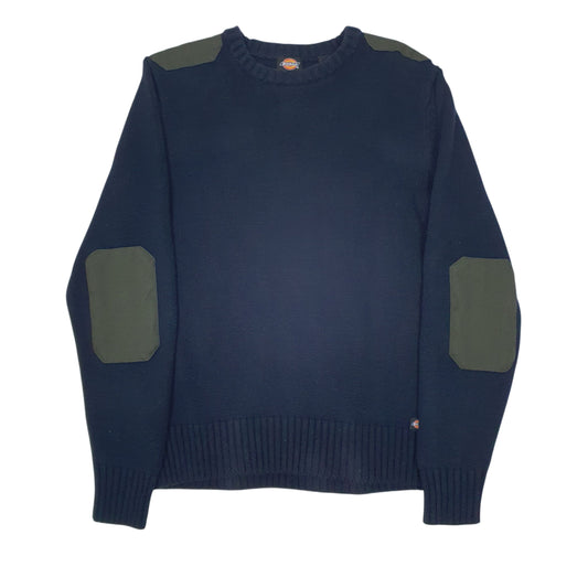 Mens Navy Dickies Knitwear Crewneck Jumper