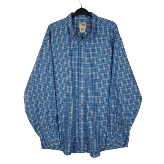 Mens Blue L.L.Bean Long Sleeve Shirt