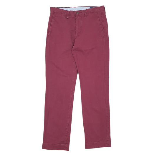Mens Burgundy Polo Ralph Lauren Chino Trousers