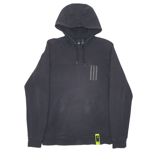Mens Black Adidas Hoodie Jumper