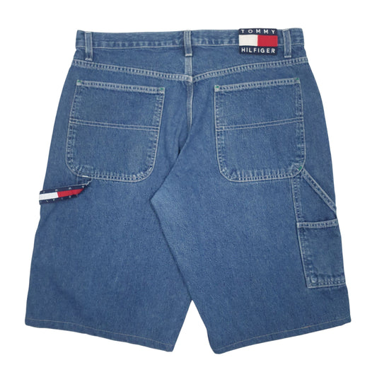 Womens Blue Tommy Hilfiger Vintage 90 Shorts