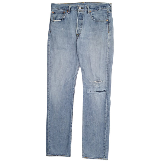 Mens Blue Levis 501 JeansW32 L34