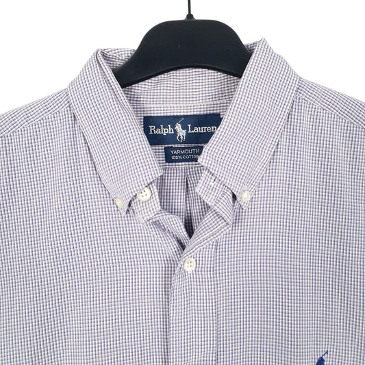 Mens Blue Ralph Lauren Vintage 90s Shirt