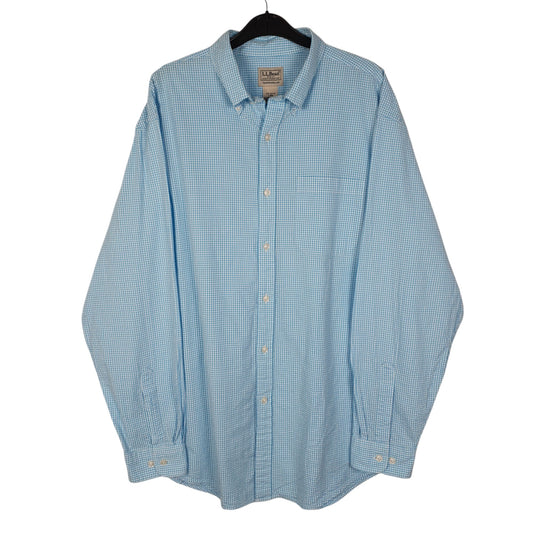Mens Blue L.L.Bean Long Sleeve Shirt