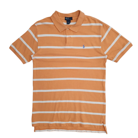 Mens Orange Polo Ralph Lauren Short Sleeve Polo Shirt