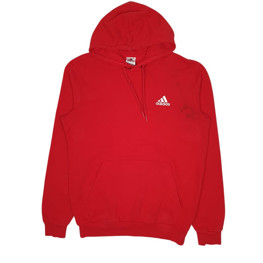 Mens Red Adidas Hoodie Jumper