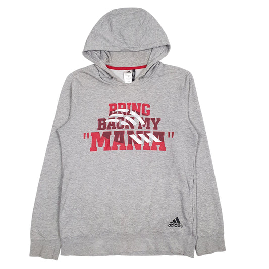 Mens Grey Adidas Climalite Hoodie Jumper