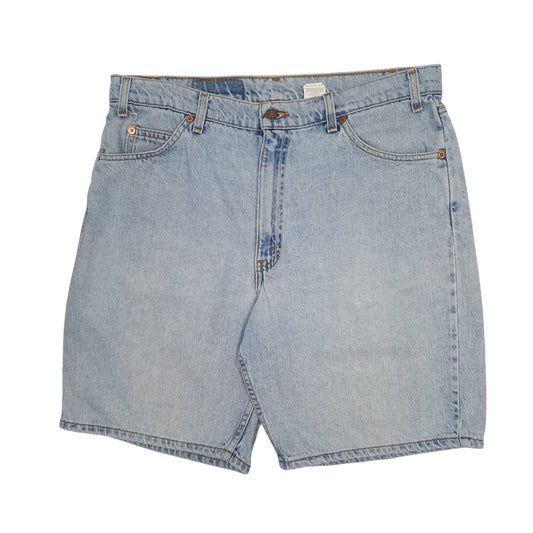 Mens Blue Levis 550 Vintage 90s Orange Tab Denim Shorts