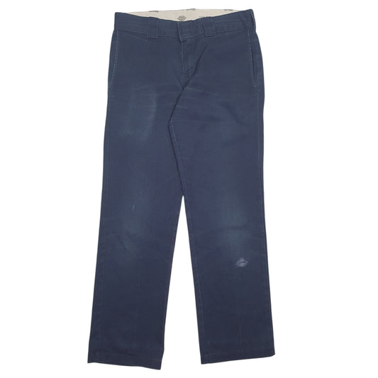 Mens Navy Dickies Workwear Chino Trousers