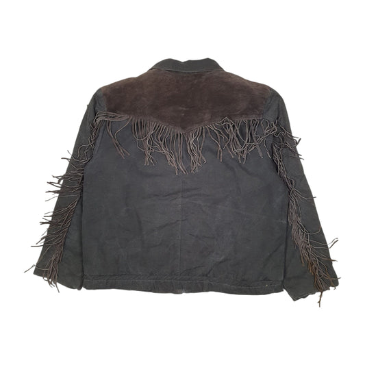 Mens Grey Miller Outerwear Cowboy Western Vintage 80s 90s Coat