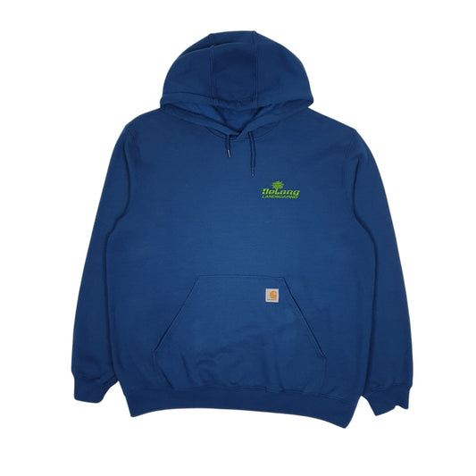 Mens Blue Carhartt Hoodie Jumper