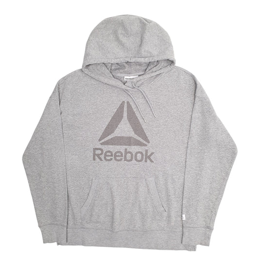 Womens Grey Reebok Hoodie Jumper