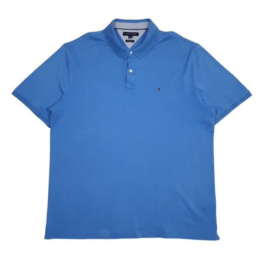 Mens Blue Tommy Hilfiger Short Sleeve Polo Shirt