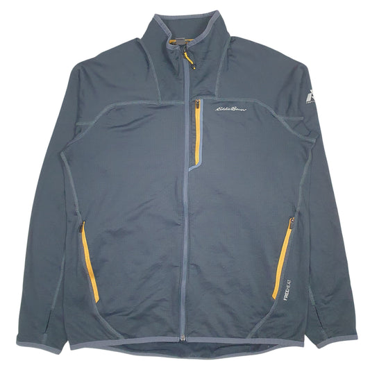 Mens Grey Eddie Bauer Freeheat Full Zip Jumper