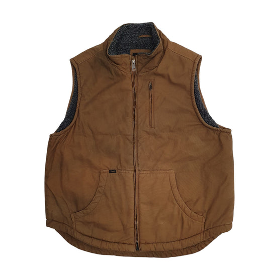 Mens Brown Lee Vest Bodywarmer Coat