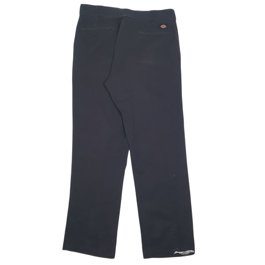 Mens Black Dickies Workwear Trousers