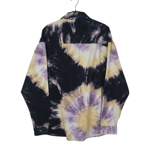 Mens Black H&M Corduroy Tie Dye Shirt