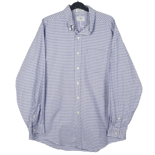 Mens Blue L.L.Bean Long Sleeve Shirt