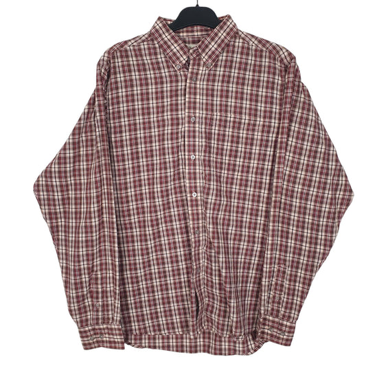 Mens Red Wrangler Riata Long Sleeve Shirt
