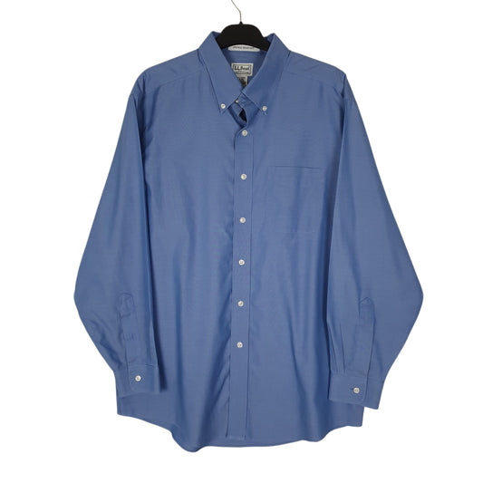 Mens Blue L.L.Bean Long Sleeve Shirt