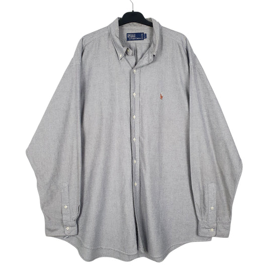 Mens Grey Polo Ralph Lauren Long Sleeve Shirt