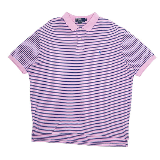Mens Pink Polo Ralph Lauren Short Sleeve Polo Shirt