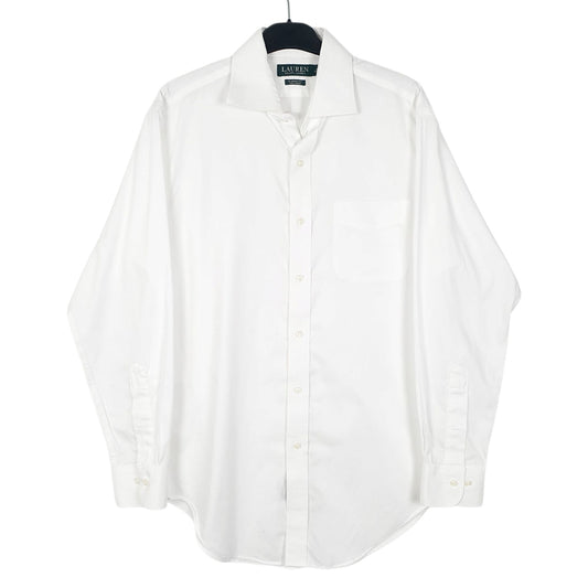 Mens White Ralph Lauren Long Sleeve Shirt
