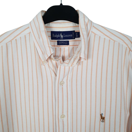 Mens Orange Ralph Lauren Vintage 90s Shirt