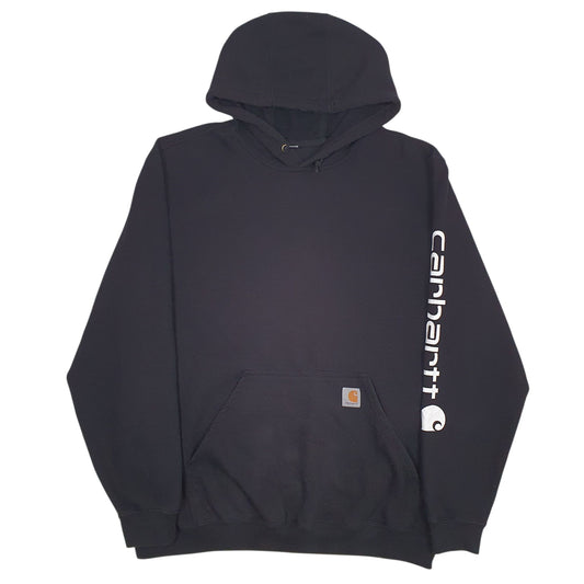 Mens Black Carhartt Hoodie Jumper