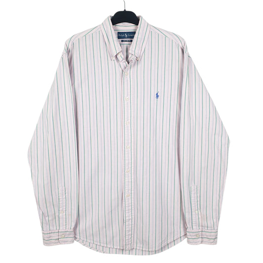 Mens Pink Ralph Lauren Long Sleeve Shirt