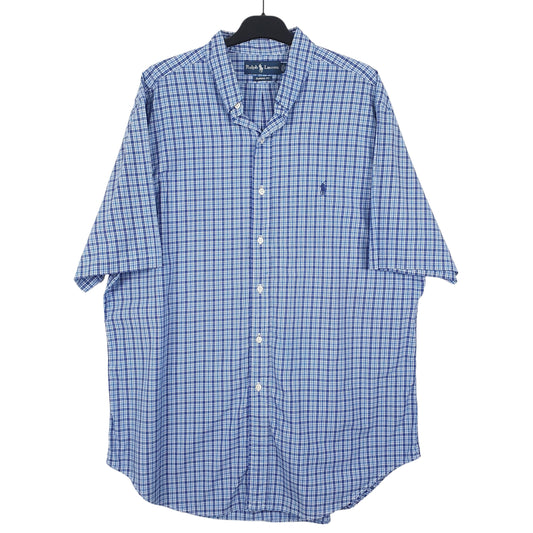 Mens Blue Ralph Lauren Short Sleeve Shirt