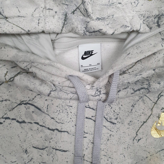 Mens Grey Nike Team Marble Hoodie Jumper