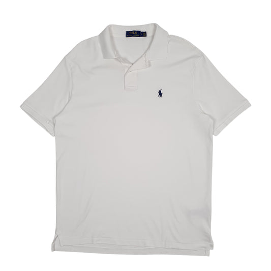 Mens White Polo Ralph Lauren Short Sleeve Polo Shirt