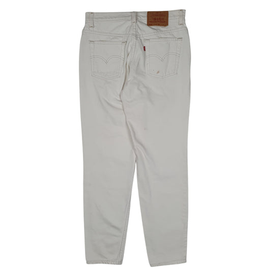 Womens White Levis Vintage 90s Hiphugger Jeans