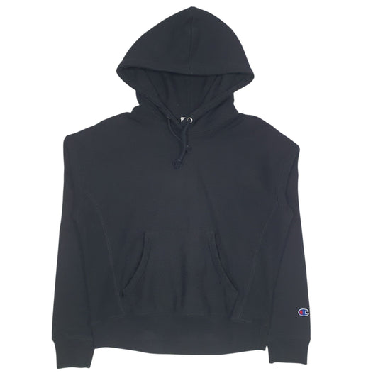 Womens Black Champion Reverse Weave Hoodie Jumper