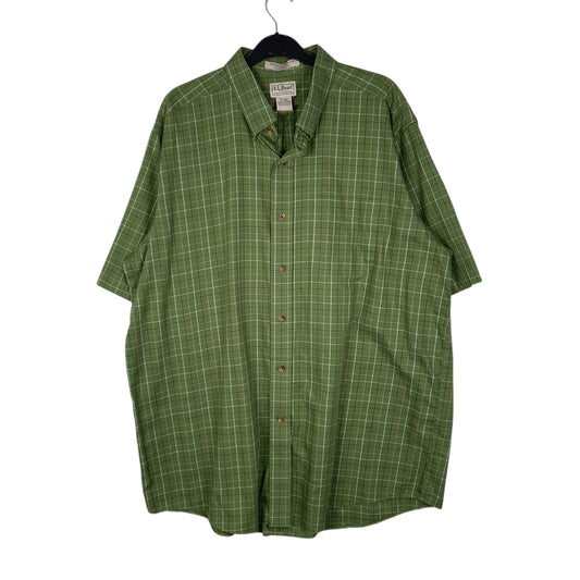 Mens Green L.L.Bean Short Sleeve Shirt