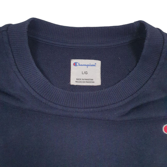 Mens Navy Champion Crewneck Jumper
