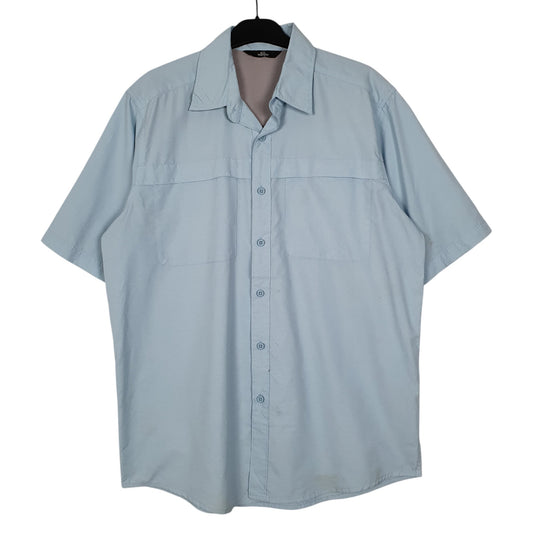 Mens Blue Wrangler Short Sleeve Shirt