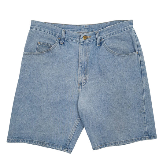 Mens Blue Wrangler Denim Shorts