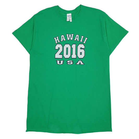 Mens Green Gildan Short Sleeve T Shirt