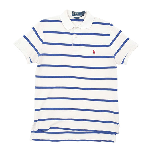 Mens White Polo Ralph Lauren Custom Fit Short Sleeve Polo Shirt