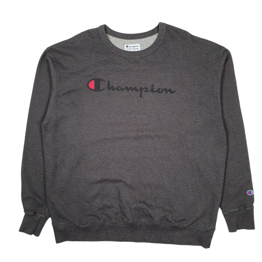 Mens Grey Champion Crewneck Jumper