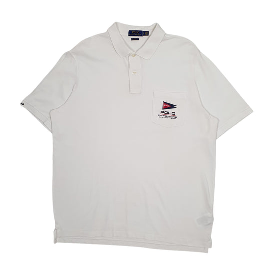 Mens White Polo Ralph Lauren Short Sleeve Polo Shirt
