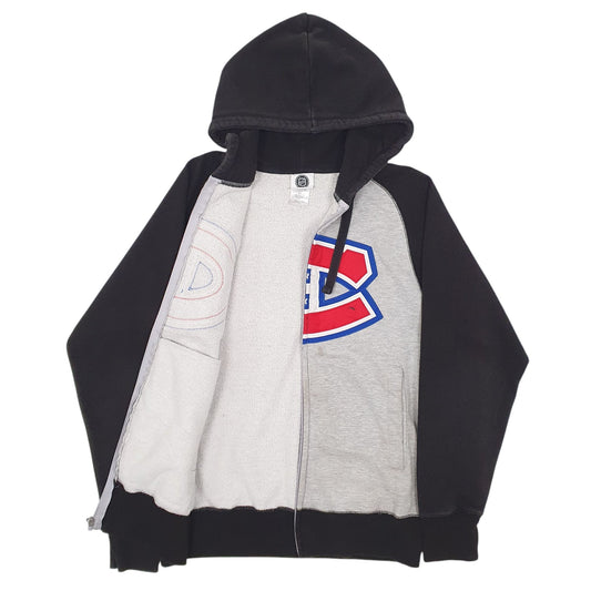 Mens Grey NHL Montreal Canadiens Full Zip Jumper