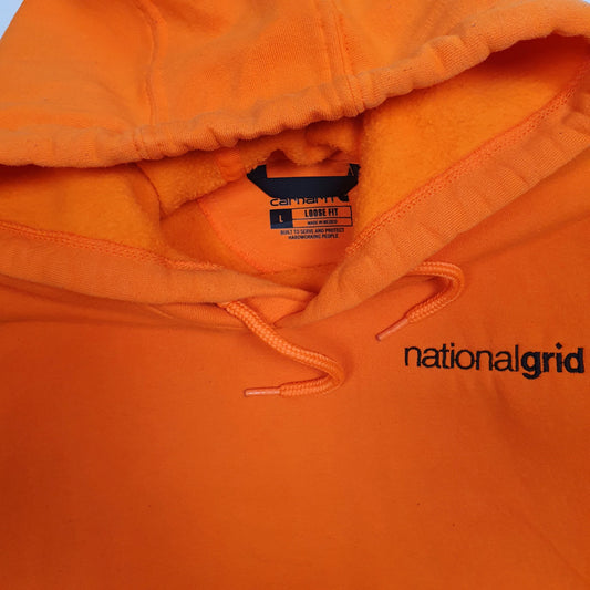 Mens Orange Carhartt Hoodie Jumper