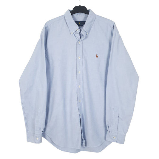 Mens Blue Ralph Lauren Classic Fit Long Sleeve Shirt